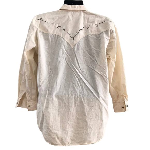Vintage Women’s Western Wear Snap Front Top Size 10 Modern XL - Picture 3 of 4